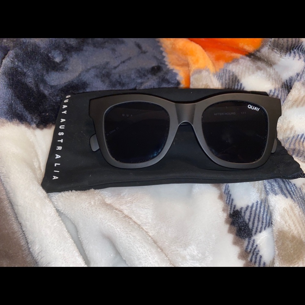 QUAY Matte Black Sunglasses